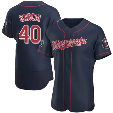 Luis Garcia Men's Authentic Minnesota Twins Navy Alternate 60th Season Jersey
