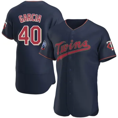 Luis Garcia Men's Authentic Minnesota Twins Navy Alternate 60th Season Team Jersey