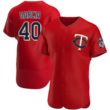 Luis Garcia Men's Authentic Minnesota Twins Red Alternate Jersey