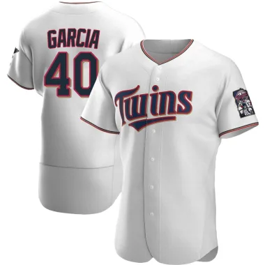 Luis Garcia Men's Authentic Minnesota Twins White Home Jersey