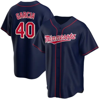 Luis Garcia Youth Replica Minnesota Twins Navy Alternate Team Jersey
