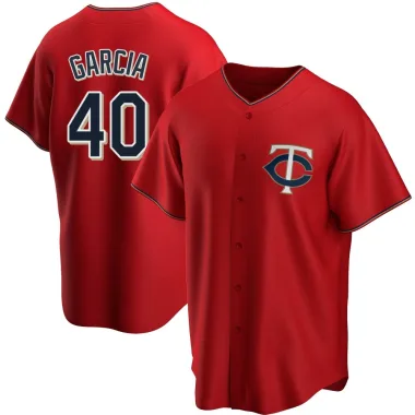 Luis Garcia Youth Replica Minnesota Twins Red Alternate Jersey