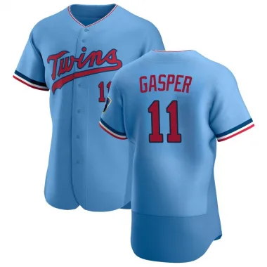 Mickey Gasper Men's Authentic Minnesota Twins Light Blue Alternate Jersey