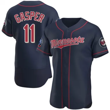 Mickey Gasper Men's Authentic Minnesota Twins Navy Alternate 60th Season Jersey