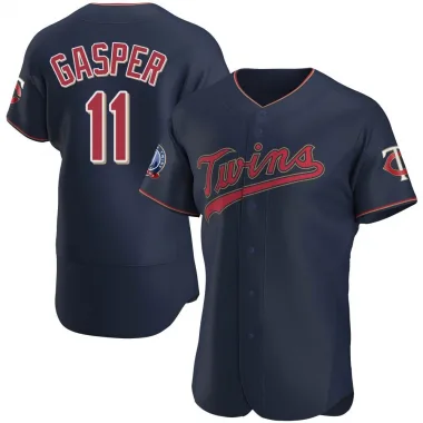 Mickey Gasper Men's Authentic Minnesota Twins Navy Alternate 60th Season Team Jersey